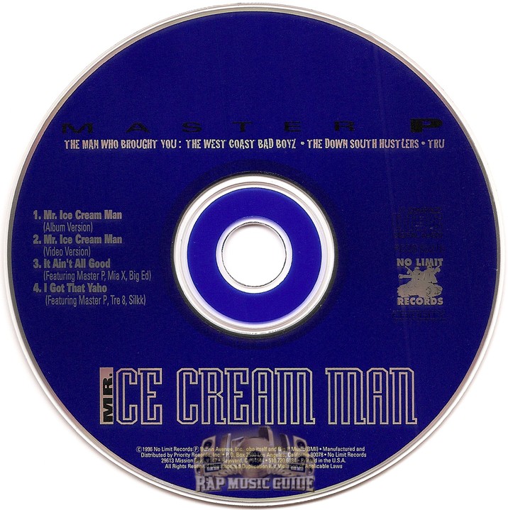 Master P - Mr. Ice Cream Man: Single. CD | Rap Music Guide